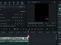 Edytor wideo z panelem audio, gdzie można dostosować modulator głosu, pitch, audio ducking i equalizer.
