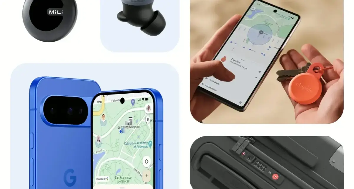 Zgubione przedmioty? Użyj funkcji "Znajdź mój telefon Google", by zlokalizować klucze, słuchawki i inne rzeczy.