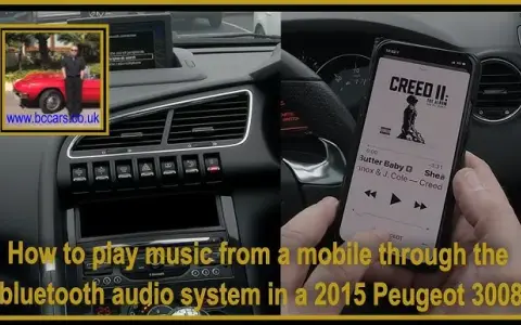 Peugeot 3008: Połącz telefon Bluetooth krok po kroku