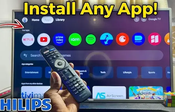 Jak dodać aplikacje do TV Philips? Poradnik Google TV i Saphi