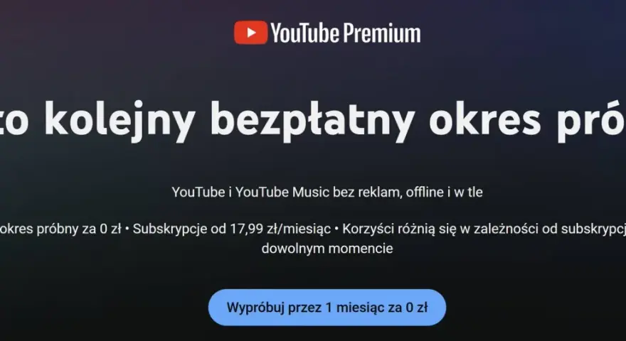 Oglądaj YouTube bez reklam, offline i w tle. Wypróbuj YouTube Premium za darmo przez miesiąc.