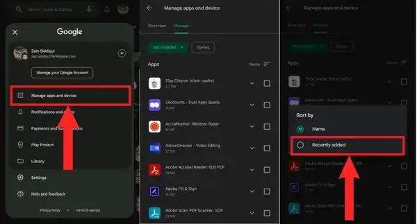 Jak przywrócić usunięte aplikacje Android Sklep Play