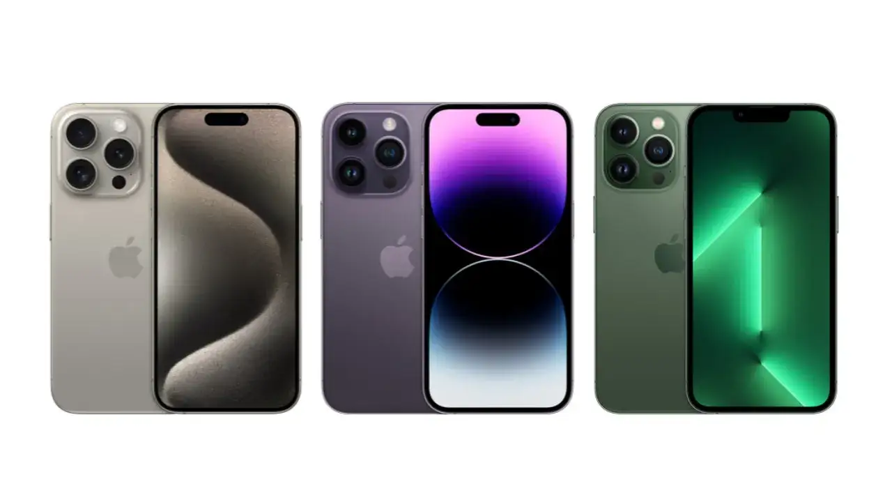 iPhone 13 Pro vs 14 Pro vs 15 Pro porównanie