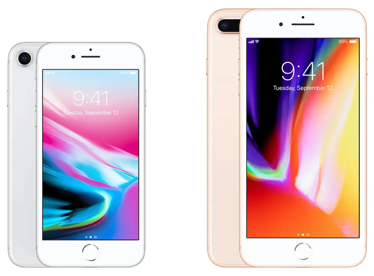 iPhone 8 Plus vs iPhone 8 screen size comparison