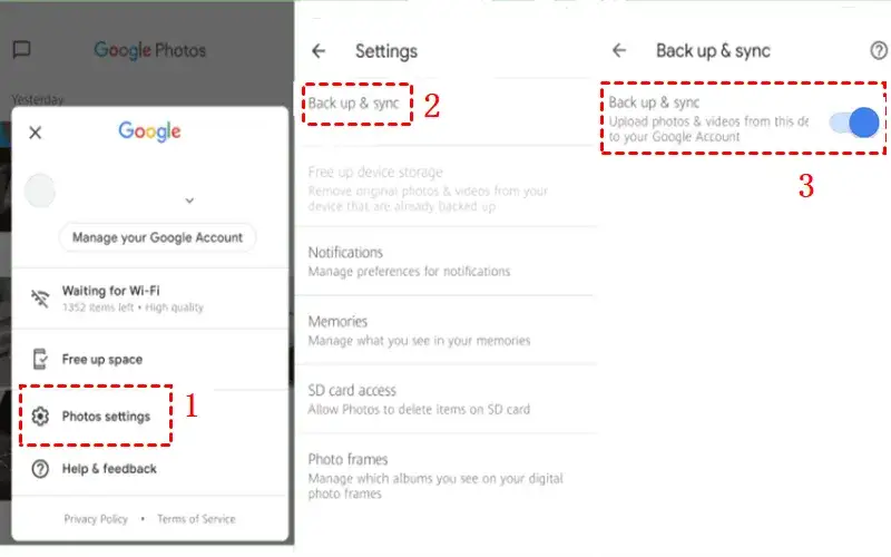 synchronizacja zdjęć android iphone google photos