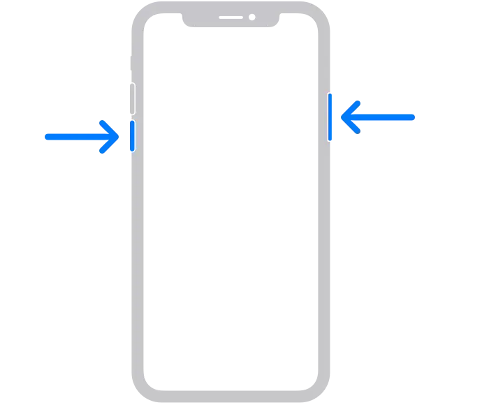 iPhone 11 Pro przyciski wyłączanie schemat