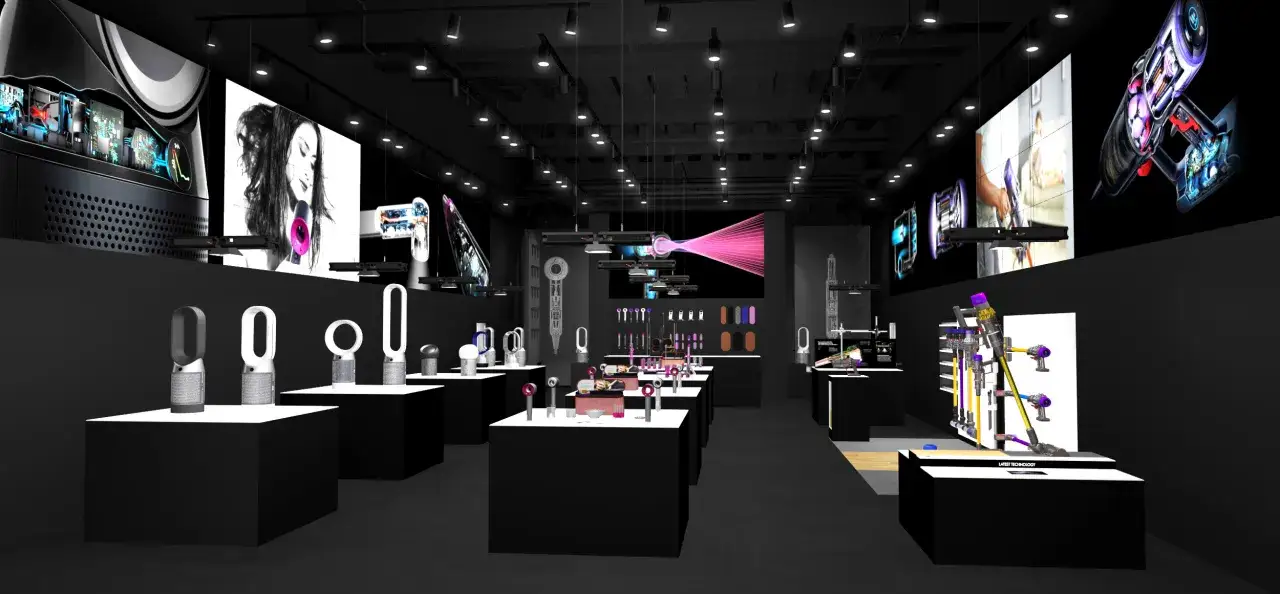 Dyson Demo Store wnętrze
