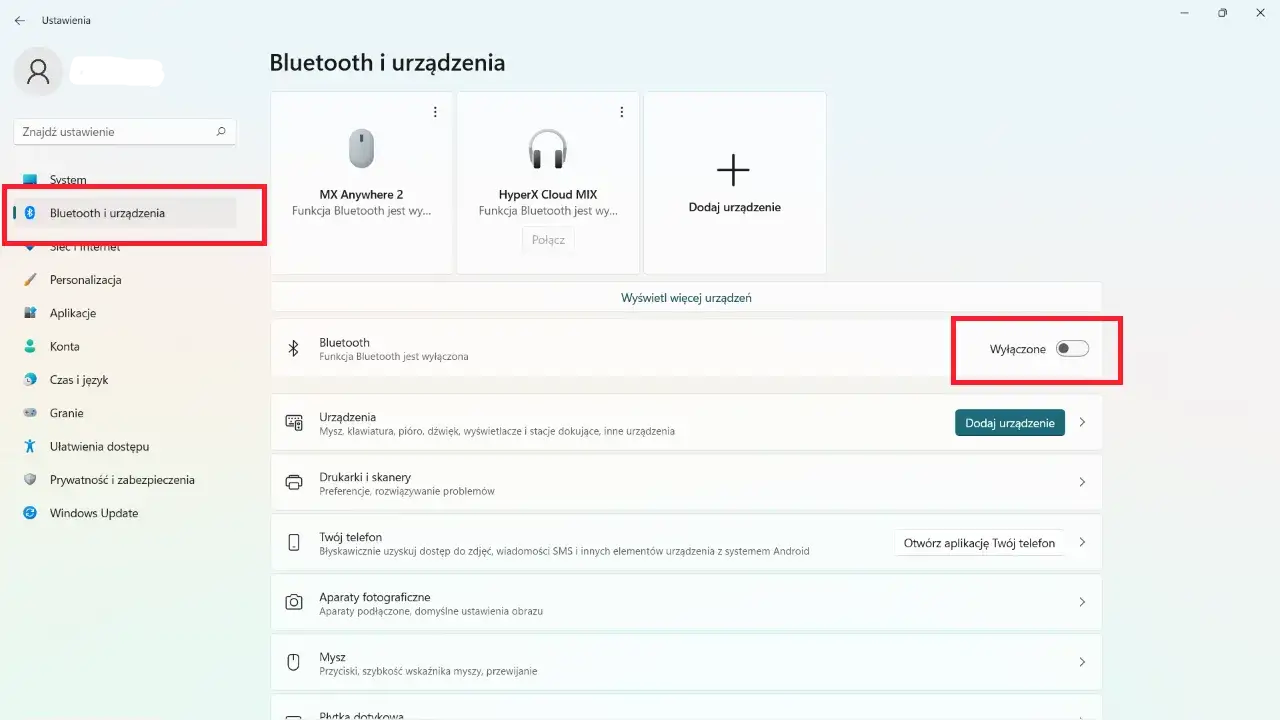 Włączanie Bluetooth Windows 11 szybkie ustawienia