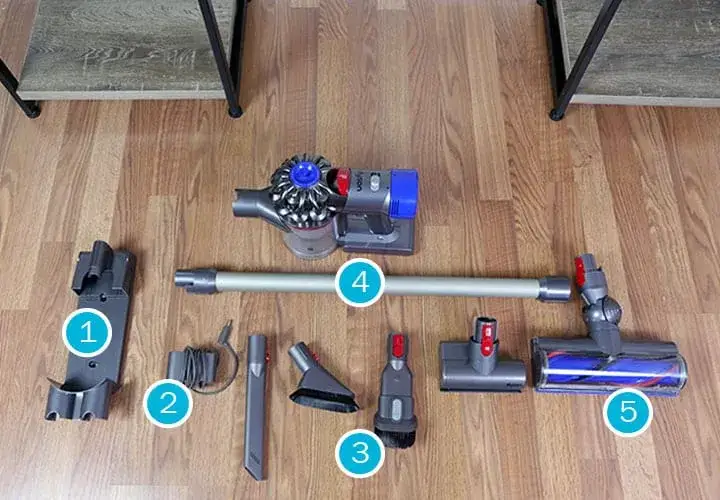 Dyson V8 Motorhead vs Absolute accessories comparison